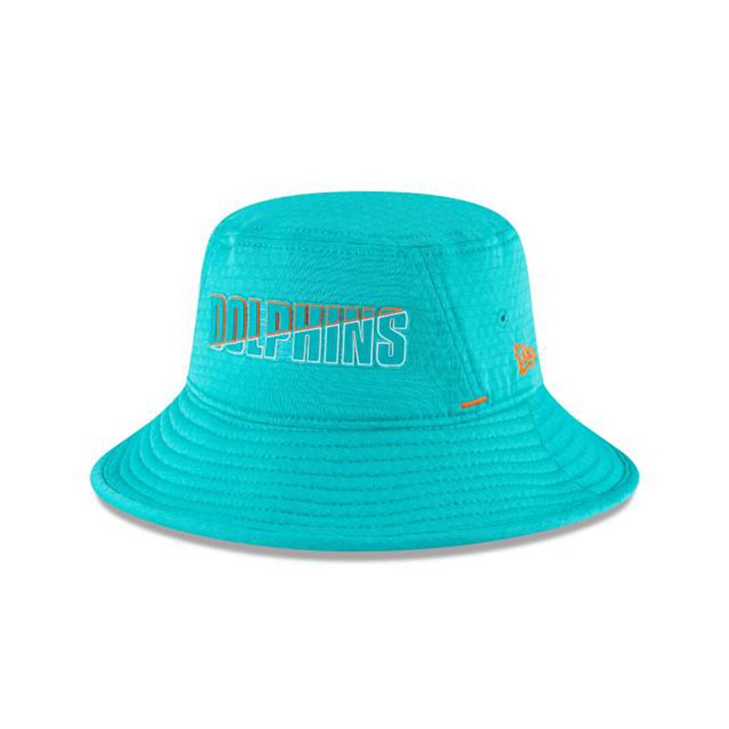 NFL Miami Dolphins Official Summer Sideline Stretch (YGJ1064) - Blue New Era Bucket Hats